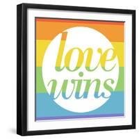 Making History - Love Wins-null-Framed Art Print