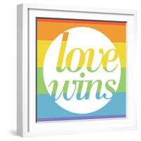 Making History - Love Wins-null-Framed Art Print