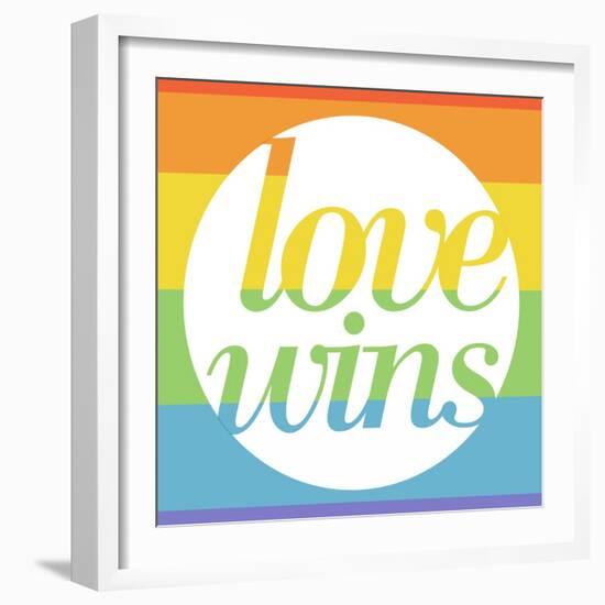 Making History - Love Wins-null-Framed Art Print