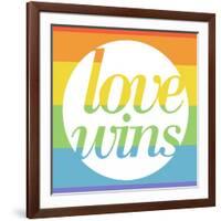 Making History - Love Wins-null-Framed Art Print