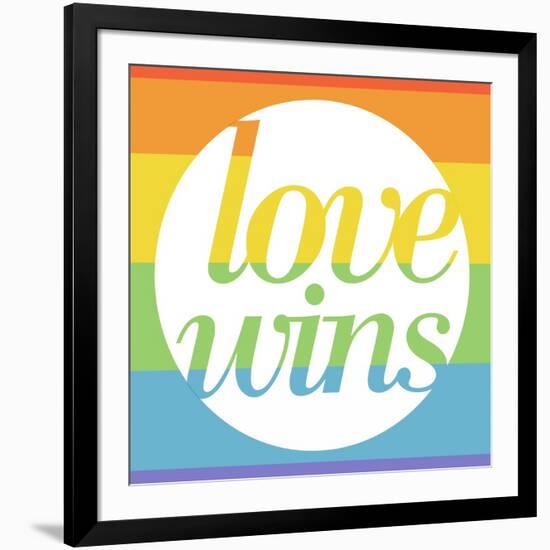 Making History - Love Wins-null-Framed Art Print