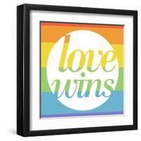 Making History - Love Wins-null-Framed Art Print