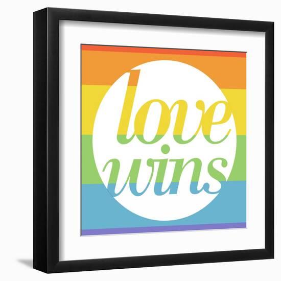 Making History - Love Wins-null-Framed Art Print