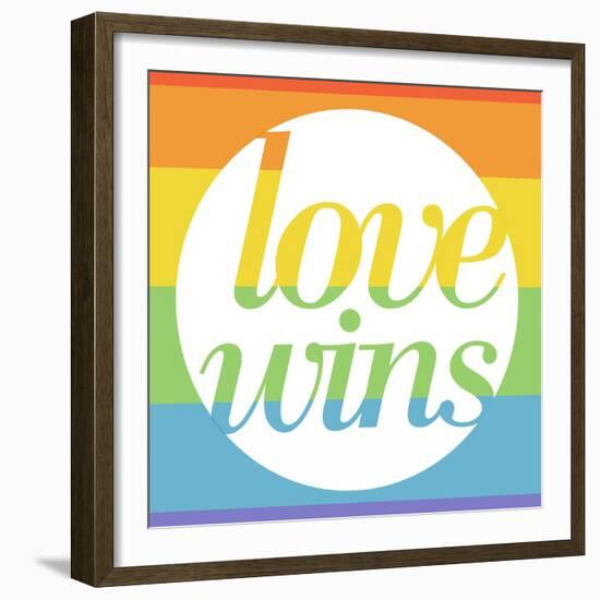 Making History - Love Wins-null-Framed Premium Giclee Print