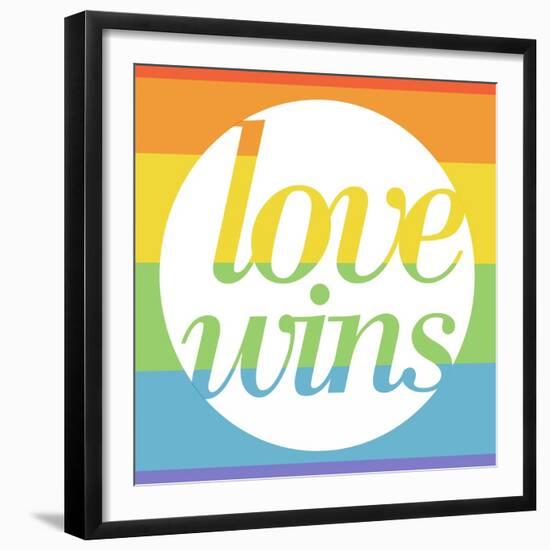 Making History - Love Wins-null-Framed Premium Giclee Print