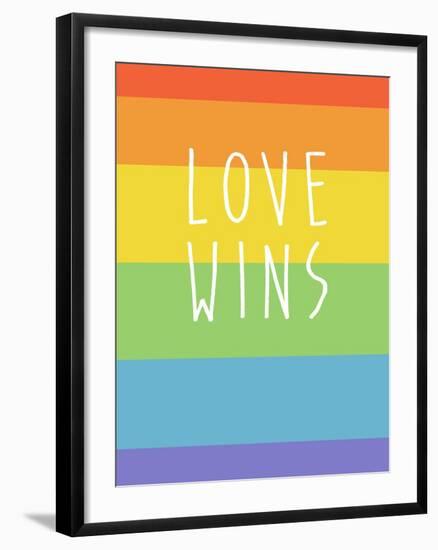 Making History - Love Wins-null-Framed Art Print