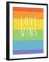 Making History - Love Wins-null-Framed Art Print