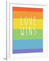 Making History - Love Wins-null-Framed Art Print