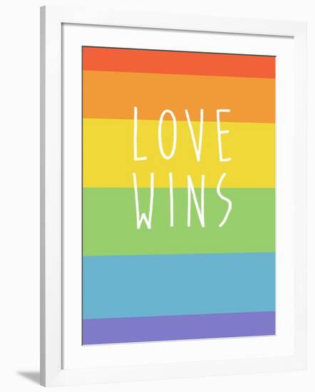 Making History - Love Wins-null-Framed Art Print