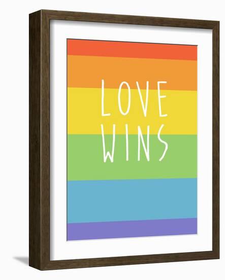 Making History - Love Wins-null-Framed Art Print