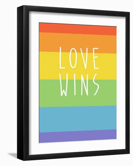 Making History - Love Wins-null-Framed Art Print