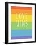 Making History - Love Wins-null-Framed Art Print