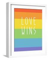 Making History - Love Wins-null-Framed Art Print