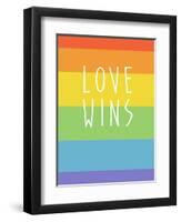 Making History - Love Wins-null-Framed Art Print