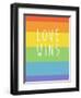 Making History - Love Wins-null-Framed Art Print