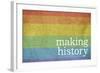 Making History - Love Wins-null-Framed Art Print