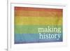 Making History - Love Wins-null-Framed Art Print