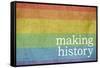 Making History - Love Wins-null-Framed Stretched Canvas