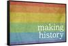 Making History - Love Wins-null-Framed Stretched Canvas