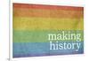 Making History - Love Wins-null-Framed Art Print