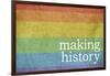 Making History - Love Wins-null-Framed Art Print