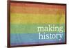 Making History - Love Wins-null-Framed Art Print