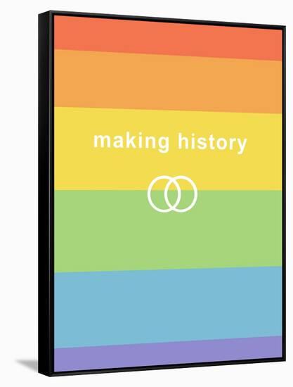 Making History - Love Wins-null-Framed Stretched Canvas