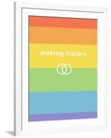 Making History - Love Wins-null-Framed Art Print