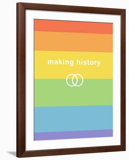 Making History - Love Wins-null-Framed Art Print