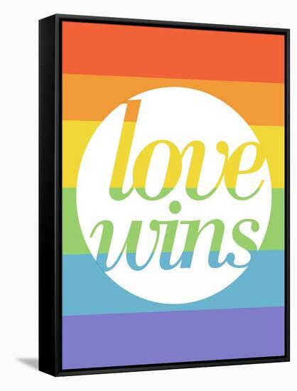 Making History - Love Wins-null-Framed Stretched Canvas