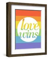 Making History - Love Wins-null-Framed Art Print