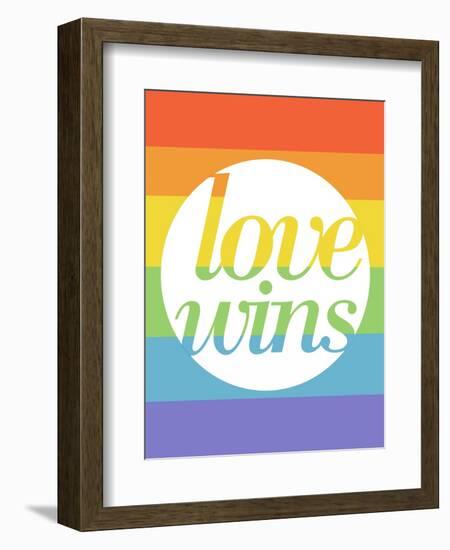 Making History - Love Wins-null-Framed Art Print