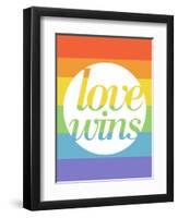 Making History - Love Wins-null-Framed Art Print