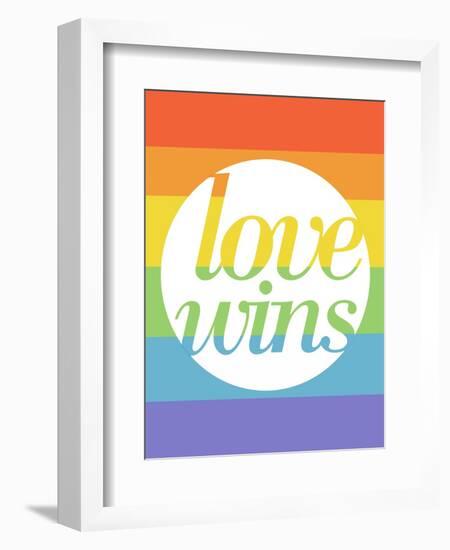 Making History - Love Wins-null-Framed Art Print