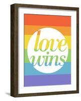 Making History - Love Wins-null-Framed Art Print