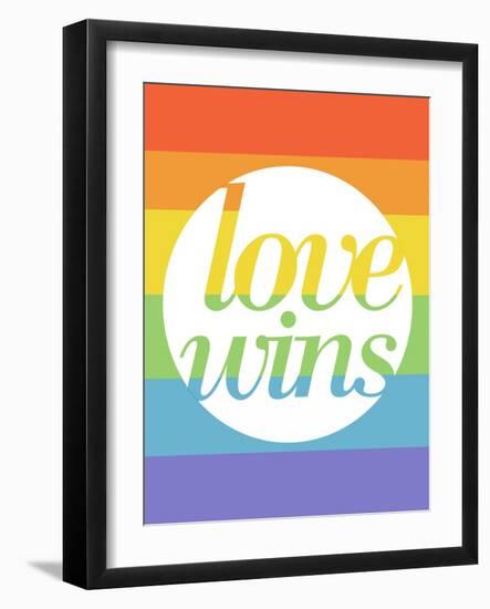 Making History - Love Wins-null-Framed Art Print