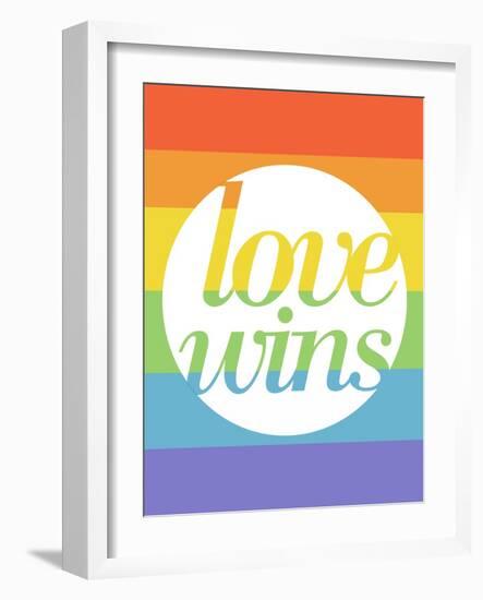 Making History - Love Wins-null-Framed Art Print