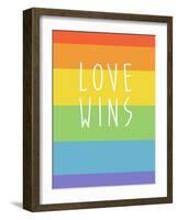 Making History - Love Wins-null-Framed Art Print