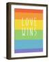 Making History - Love Wins-null-Framed Art Print