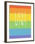 Making History - Love Wins-null-Framed Art Print