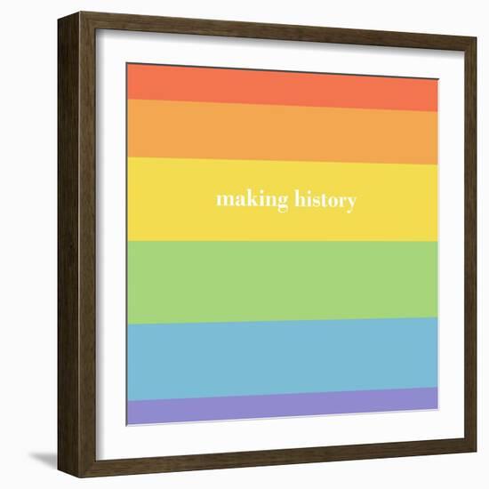 Making History - Love Wins-null-Framed Art Print