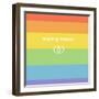 Making History - Love Wins-null-Framed Art Print