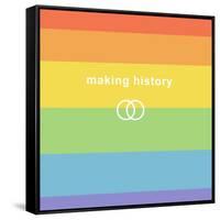 Making History - Love Wins-null-Framed Stretched Canvas