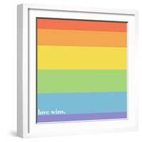 Making History - Love Wins-null-Framed Art Print