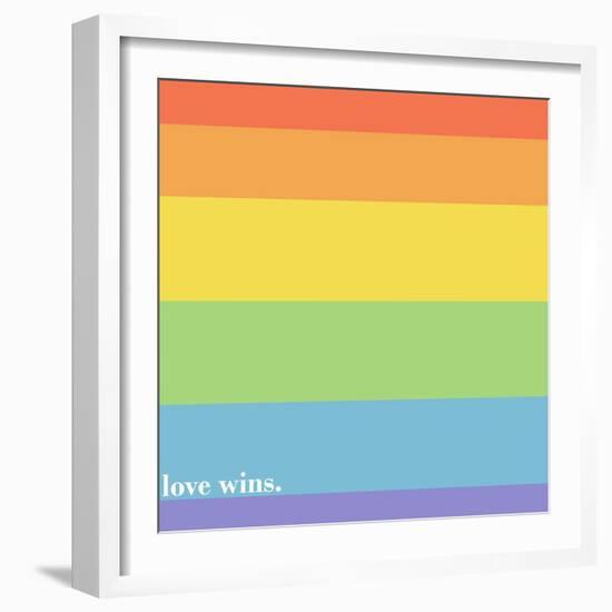 Making History - Love Wins-null-Framed Art Print