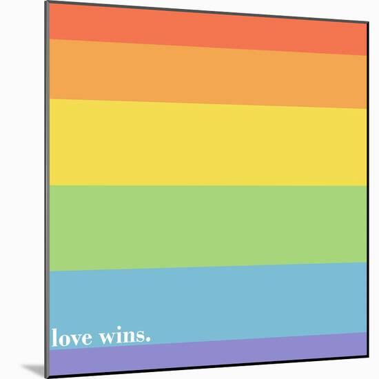 Making History - Love Wins-null-Mounted Art Print