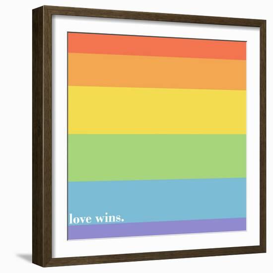Making History - Love Wins-null-Framed Premium Giclee Print