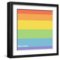 Making History - Love Wins-null-Framed Art Print