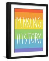 Making History - Love Wins-null-Framed Art Print