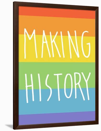 Making History - Love Wins-null-Framed Art Print